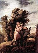 FETI, Domenico Parable of the Good Samaritan dfgj oil painting reproduction